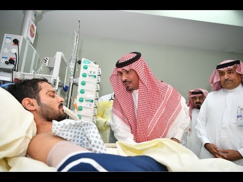 الأمير خالد بن عياف يزور مصابي الحرس الوطني الذين يتلقون العلاج إثر إصابتهم بالحد الجنوبي