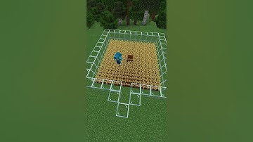 [Minecraft] Automatic Villager Wheat Farm how to Build #shorts