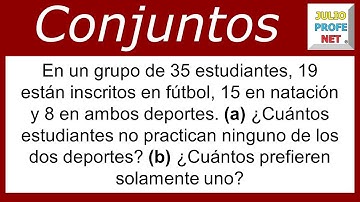 Conjuntos | Problema 1 #julioprofe