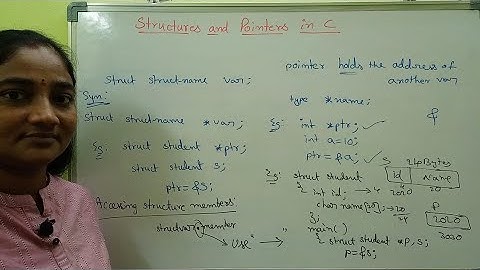 C-Language || Pointer to a Structure in C || C Both in Telugu and English || Telugu Scit Tutorials