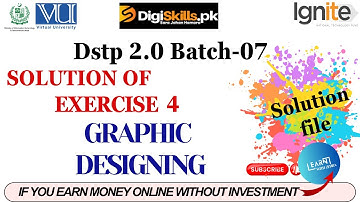 graphic designing exercise 4 batch 7 solution | dstp 2.0 batch 7 | graphic design exercise 4 batch 7