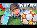 Wat Gebeurt Er Als Je Een Voetbal Vult Met WATER?