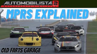 [ENG] Automobilista 2 (AMS 2) | MPRS Explained - Multi Player Rating System | Old Fart Racing Garage