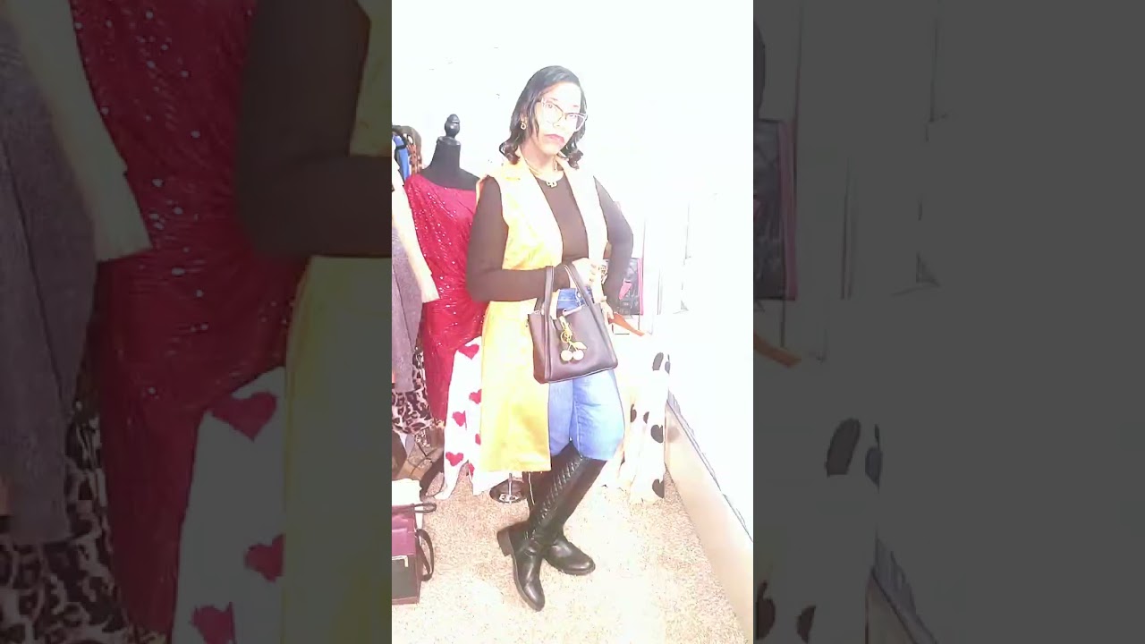 This long suede vest is fire! 