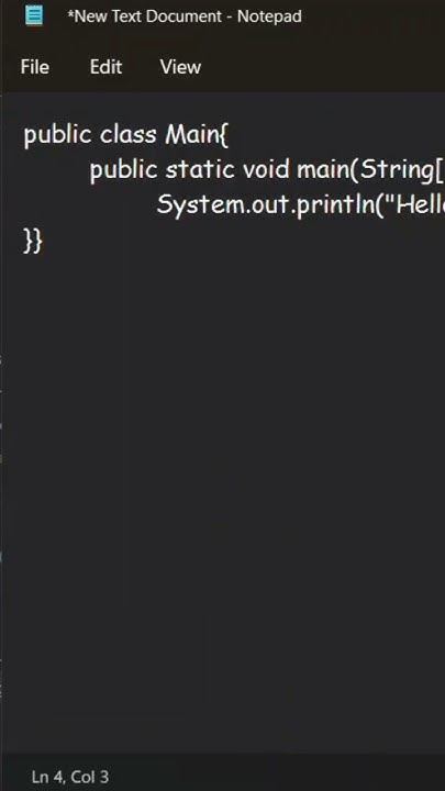 How to run a Java program in Command Prompt|Code in #shorts #trending # ...