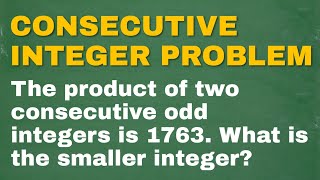 Word Problems | Consecutive Integers | Step by step - PROBLEM #4