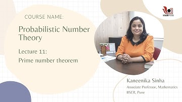 Probabilistic Number Theory: L11 - Prime number theorem