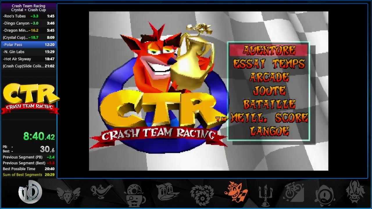 Crash Team Racing Speedrun Cup Crystal UD 10 Light en 8min09 YouTube