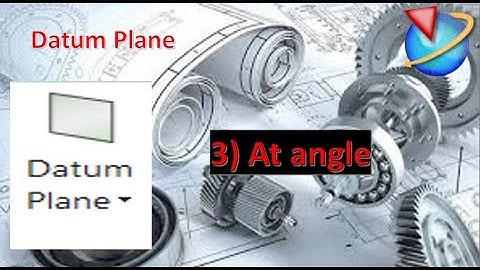 1.3 How to create datum plane at angle in nxcad.  #cad #at angle #nxcad