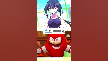 Knuckles rates keijo! female characters crushes Party 6 #shorts