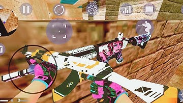 Strike Port Destruction | M4a4 Neo-Noir + Ak-47 Asiimov ModSkin | Offline  Fps Android Gameplay