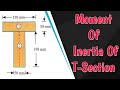 Moment Of Inertia Of T-Section 🔥| Engineering Mechanics | Civil Stuff