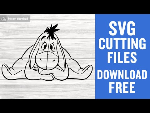 Eeyore Donkey Disney Svg Free Cut Files for Scan n Cut Instant Download