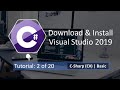 Download and Install Visual Studio 2019 | Tutorial: 2 of 20 | C-Sharp(C#) - Basic