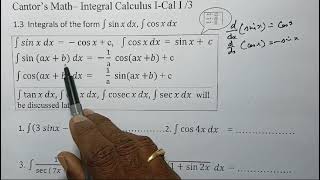 Integral Calculus G1 - Video 1 # Integration is the reverse process of Differentiation method