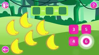 5歳児向けの足し算の学習ゲーム - いたずらモンキーのヴィッキー screenshot 1