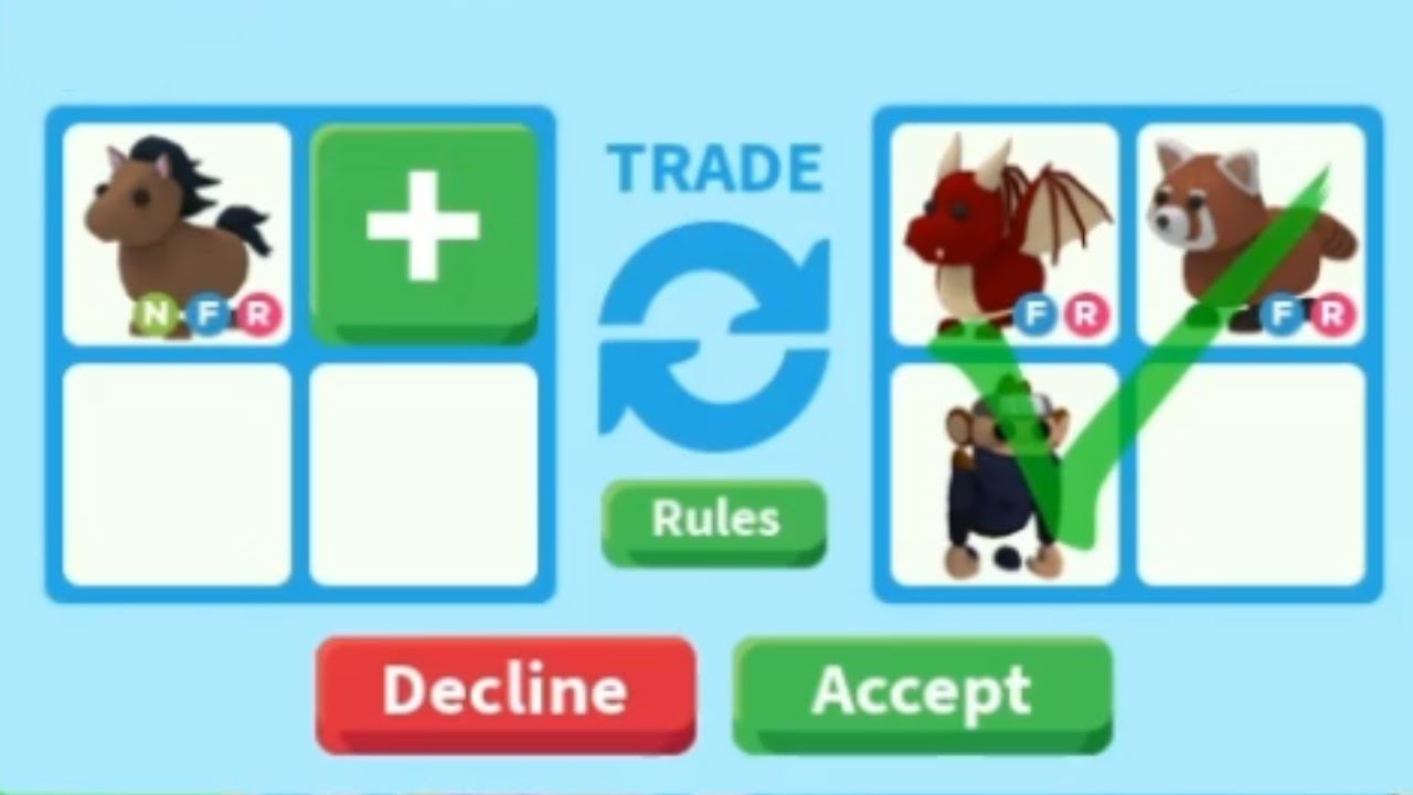 Trading Neon Horse in Adopt me Neon Horse worth YouTube