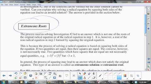 U4L6 Solving Radical Equations Using Factoring Part 1