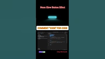 🔥 Neon Glow Button Animation in HTML & CSS | satisfying UI Effect ✨ | Coding With Saurabh