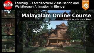 Learn 3D Architectural Visualisation and Walkthrough Animation in Blender -  Malayalam Online Course