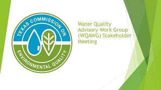 TCEQ Water Quality Advisory Work Group (WQAWG) Meeting - October 13, 2026