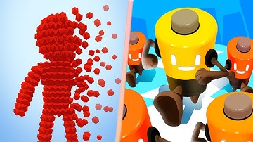 Pixel Rush Vs Battery Run in All Levels iOS,Android Gameplay Walkthrough New Trailers Update JYU7SPA