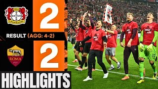 ⚫🔴 Bayer Leverkusen vs AS Roma (2-2) Extended Highlights | Europa League 2024 | Celebrations