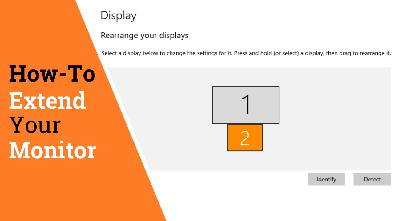 how-to-extend-the-displays-on-windows-10-youtube