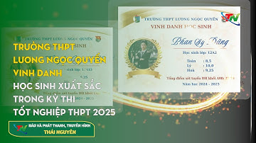 Trường THPT Lương Ngọc Quyến vinh danh học sinh xuất sắc trong kỳ thi tốt nghiệp THPT 2025
