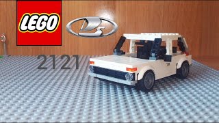 Сборка LEGO moc ВАЗ 2121 #Lego #ютубер18 #LEGO #8wide