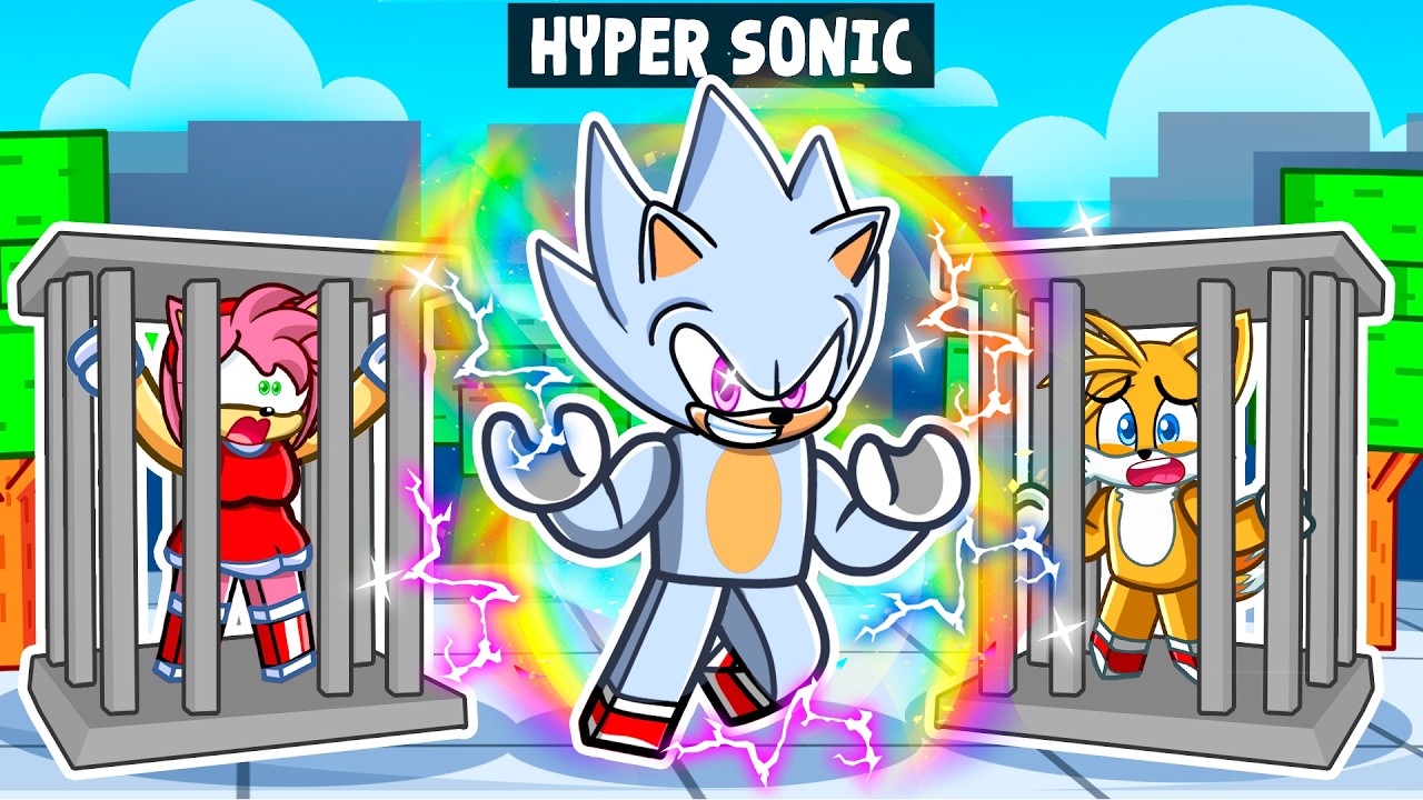 Becoming HYPER SONIC in Roblox STRONGEST BATTLEGROUNDS!