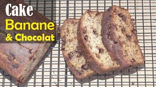 Pain Banane et Chocolat - Cake Moelleux et Facile
