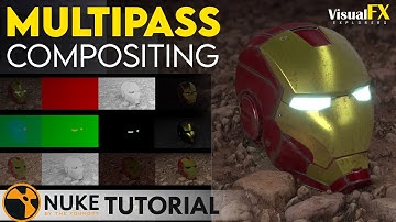 Nuke Multipass Compositing Tutorial | Iron Man Helmet CG Render Passes