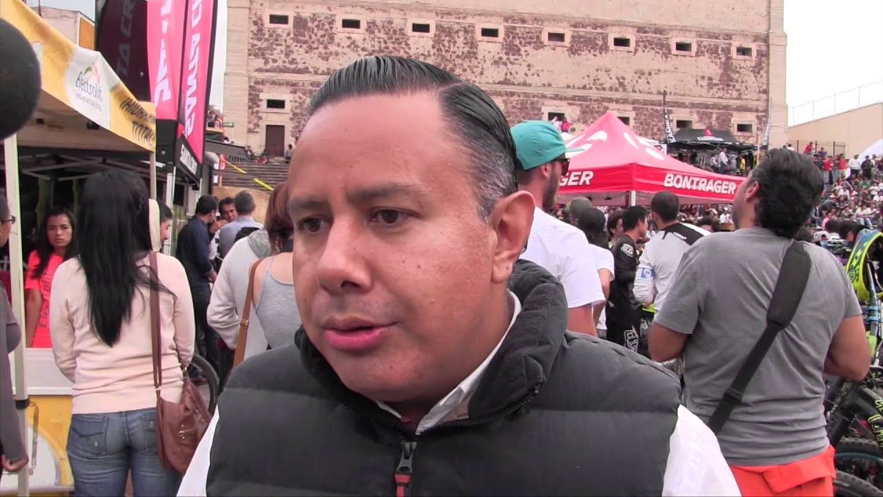 Entrevista del alcalde durante el desarrollo del Down Hill Gto mexico primera division
