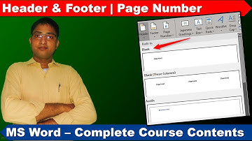 Microsoft Word | Part -5 | Header & Footer | Page Number | Computer Course | Vidya Bharti Skills