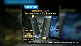 Vention Wireless HDMI Video Transmitter and Receiver Extender Kit 5G 50m Adapter For PC Camera Lapto