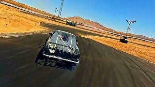 FPV Drone Follow Drift Car! Blue & White Truck Drifting at Apple Valley Speedway!