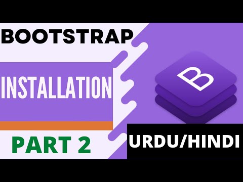 BOOTSTRAP INSTALLATION PART 2 | Bootstrap tutorials for beginners in Urdu/Hindi | Waqar Ahmed