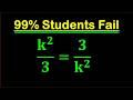 Solving a 'Harvard' University entrance exam | Find k?