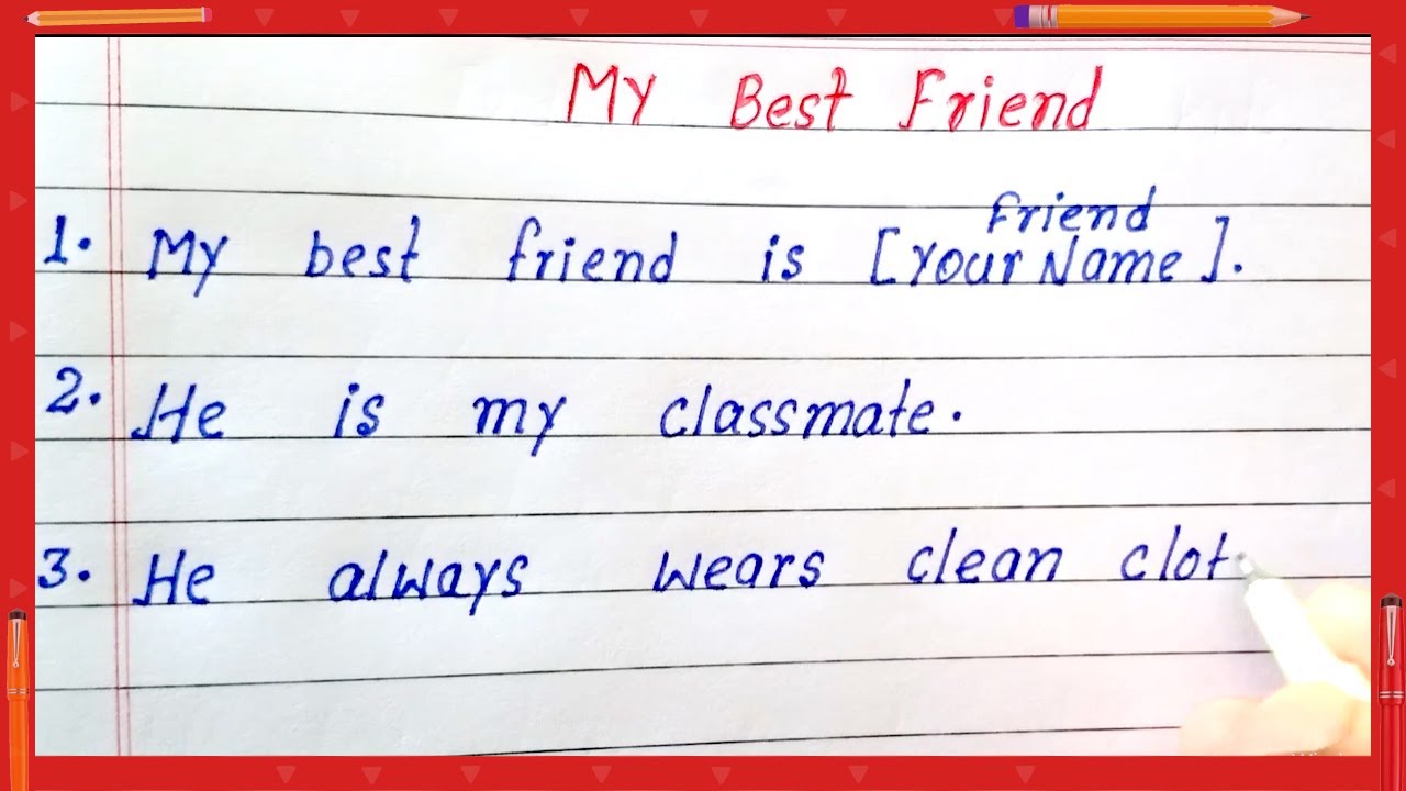 write essay on my best friend | 10 lines short essay on my friend | best easy essay on my friend