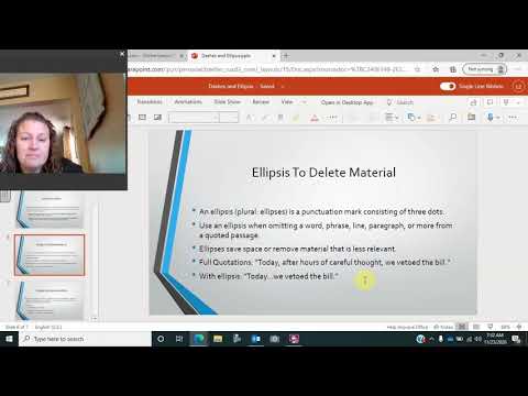 Dashes and Ellipses