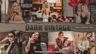 Preset para Fotos | DARK VINTAGE Photo Filter | Como Editar Foto | Filtro Formato DNG XMP