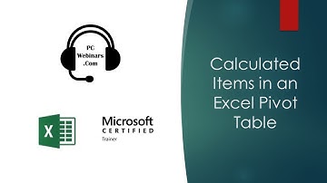 Calculated Items in Excel Pivot Tables - How to add a calculated item to a Pivot Table tutorial