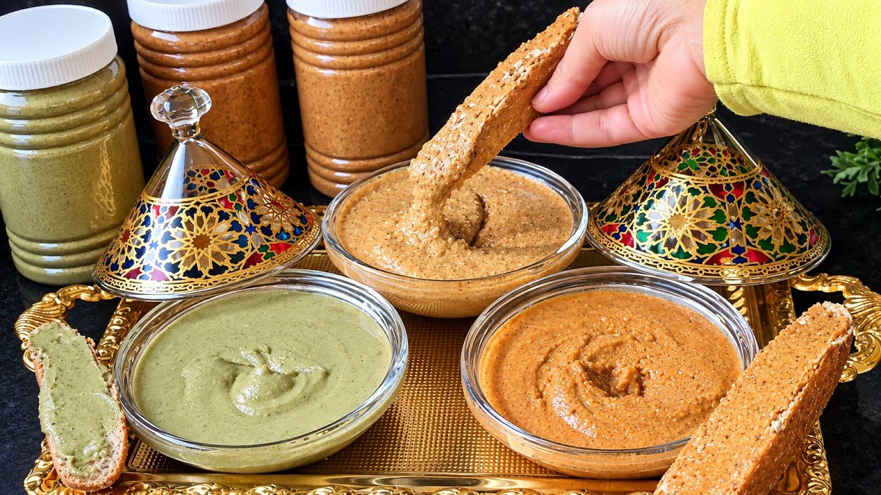 אמלו מרוקאי בשלוש דרכים: שקדים, בוטנים וזרעי דלעת