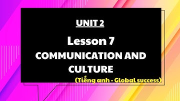 Giáo án powerpoint Unit 2 Lesson 7 Communication - Culture | Powerpoint Tiếng anh 10 Global Success