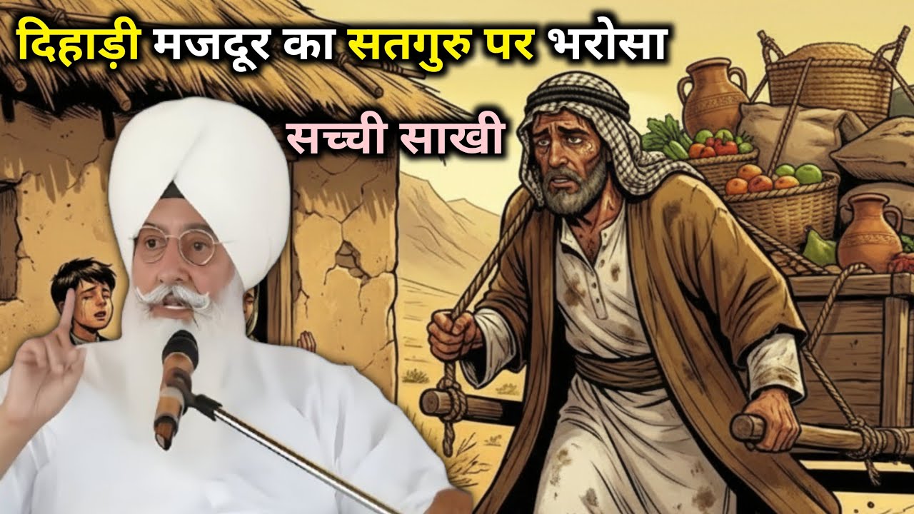 दिहाड़ी मजदूर का सतगुरु पर भरोसा सच्ची साखी || Radha Soami Sakhi