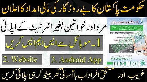 How to Apply in Insaf Imdad Program, Apply without Internet, Apply Via SMS, Android App, Website.