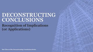 Implications and Applications