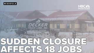 Decker Truck Line closes Missoula terminal