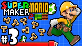 Super Mario Maker 2 Player - Nintendo Switch Gameplay Walkthrough PART 3: Keymaster’s Secret Coins